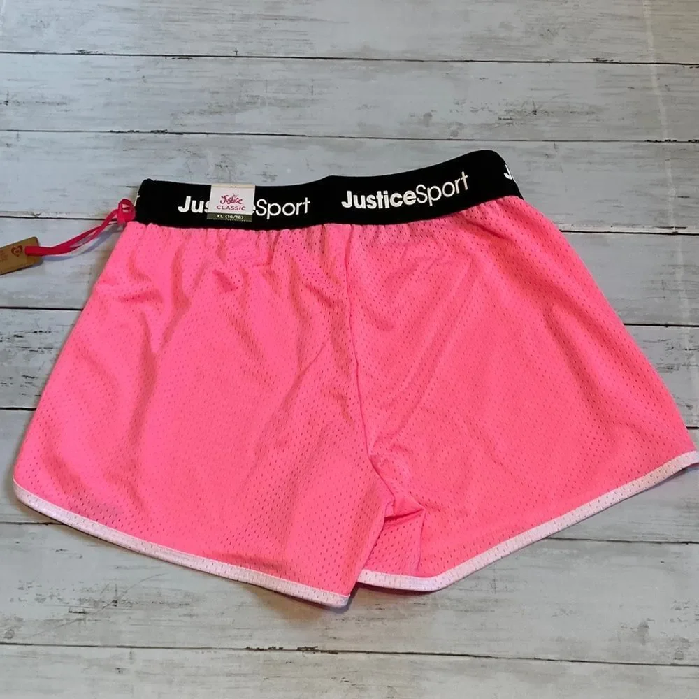 Justice Girls Mesh Dolphin Shorts Size XL (16/18)